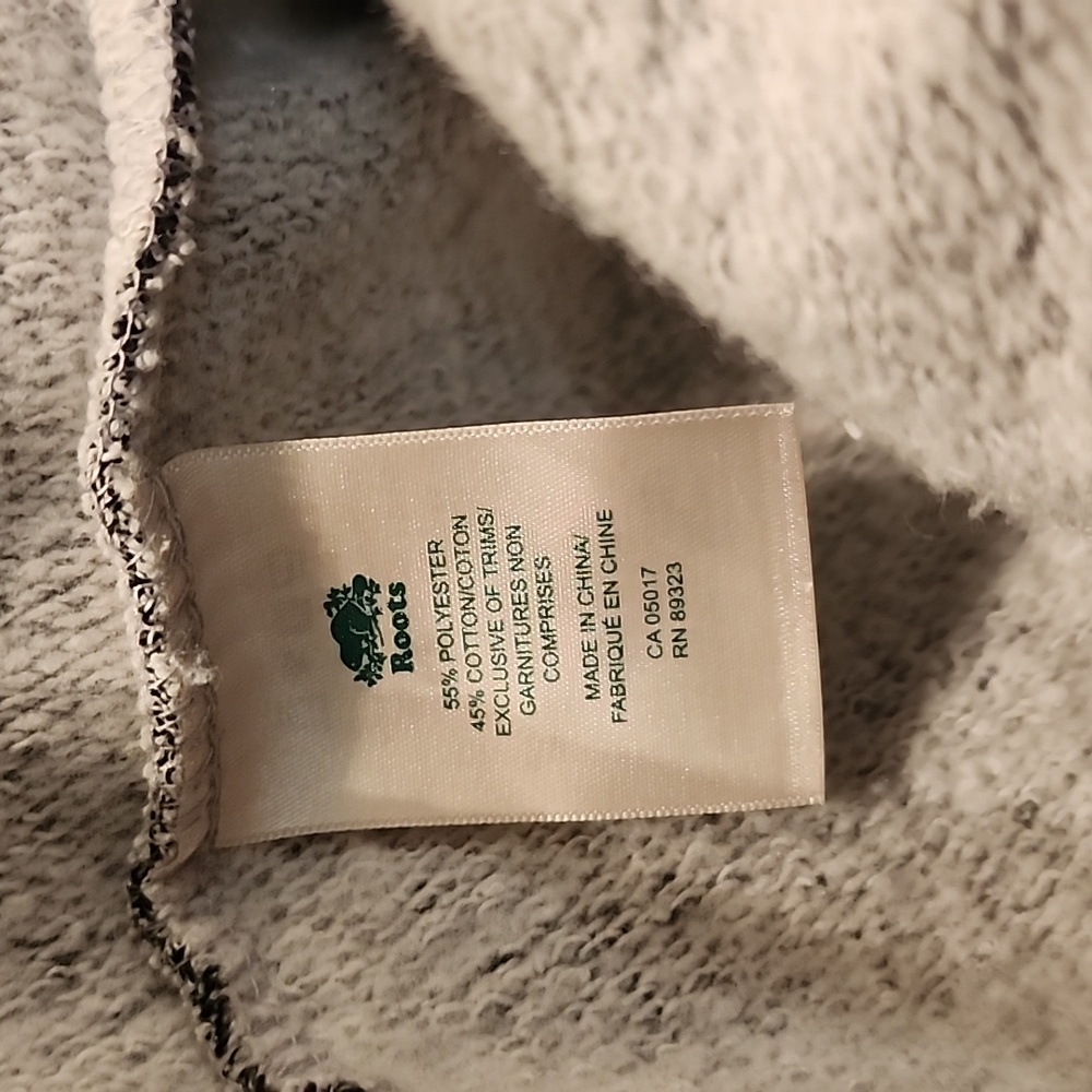 Roots Quality & Integrity Zip Warm Sweatshirt Pouch Pockets Tie Hoodie View 5